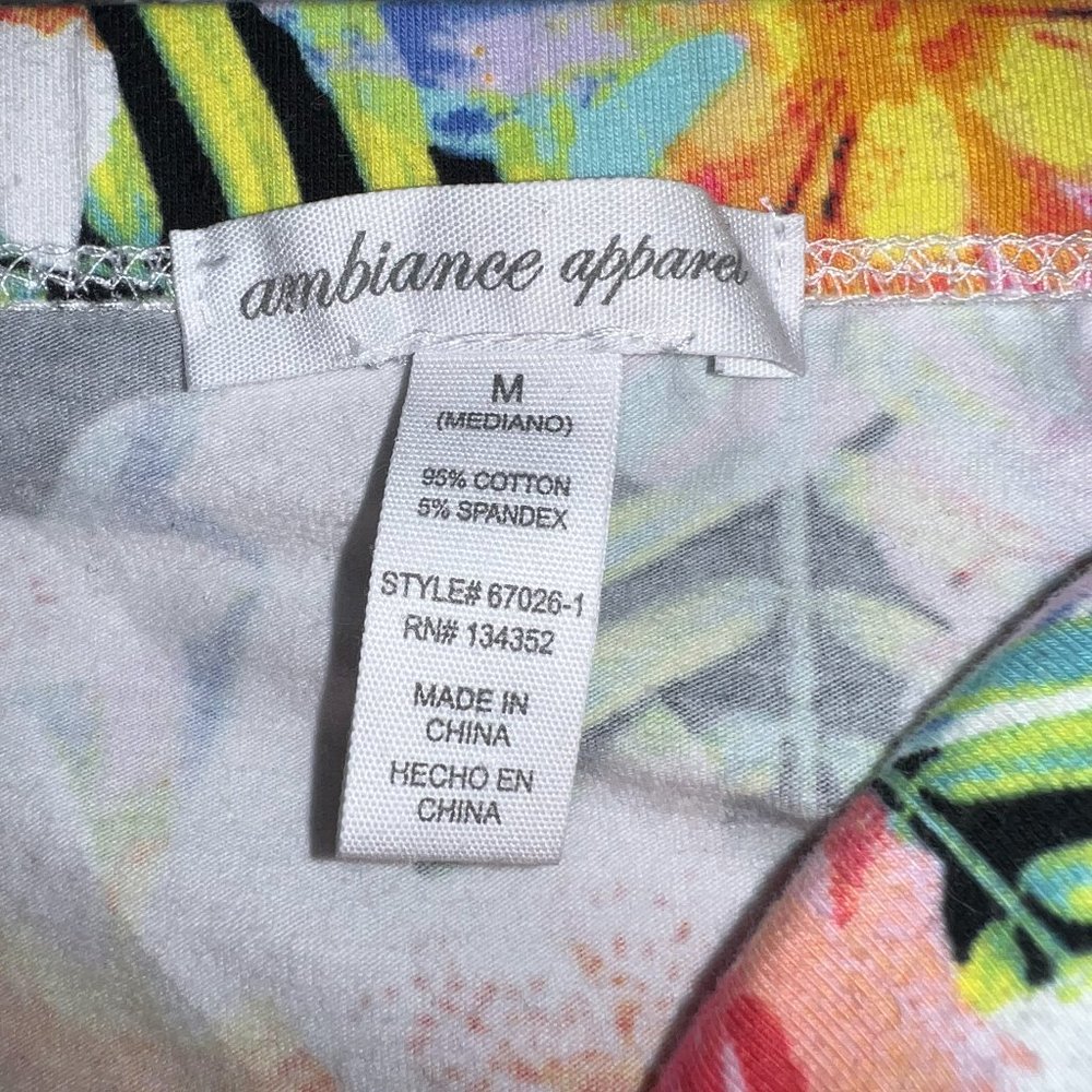 NWT Tropical Floral Beach Summer Cropped Bandeau Tube Top - Picture 5 of 5